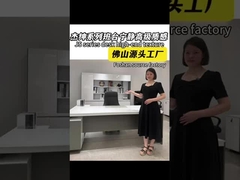 White painted desk with attached cabinet, boss's executive desk, light luxury single seat office des