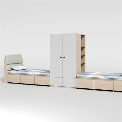 2000 X 1200 X 960mm Apartment Furniture Student Bunk Bed School Dormitory With Desk Bed