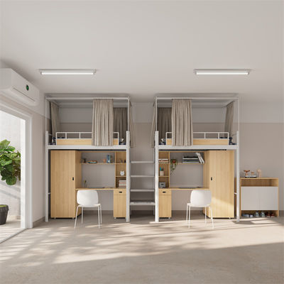 Modern Design Products Furniture Metal Bunk Bed With Desk Support customization