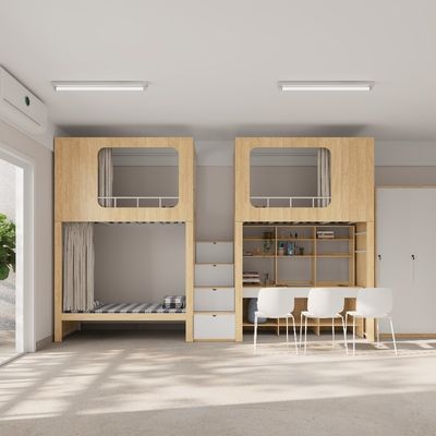 Buy Bunk Bed With Storage Cabinet Wood 4600 X 900 X 2400mm Support customization online manufacture