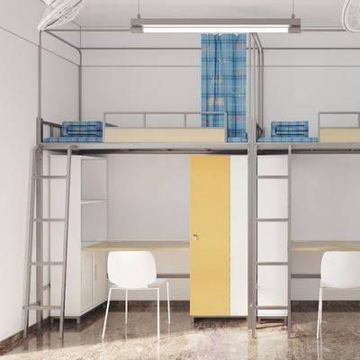 The modern fashion brings the bed curtain and the bed curtain frame student dormitory furniture bed