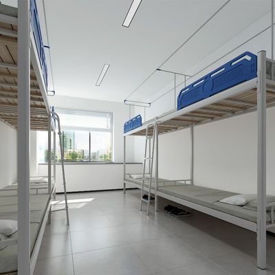 Simple and easy to install the modern design of the school dormitory double-decker steel bed