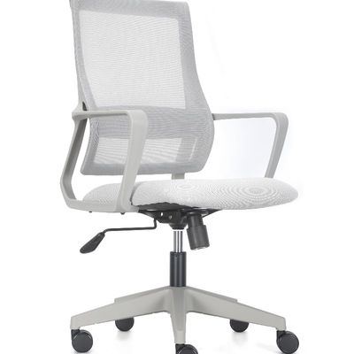 Simple and comfortable in line with the ergonomics of white mesh fabric office chair staff chair
