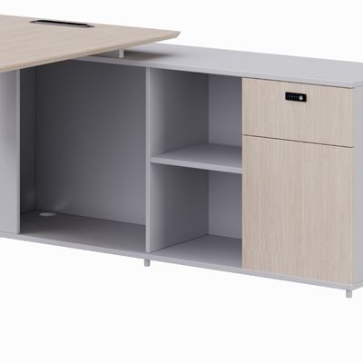 Support customization Foshan factory Myidea Modern 4 Person Office Furniture Workstation Table With Metal Leg , Staff Executive Modern Office Workstation Desk
