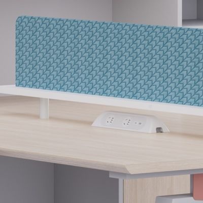 Two-Person Staff Desk Partition Separated With File Cabinet / Password Lock Support customization