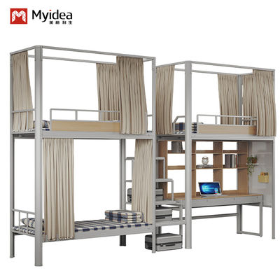 Modern Furniture Student Bunk Bed School Dormitory Bunk With Desk Support customization
