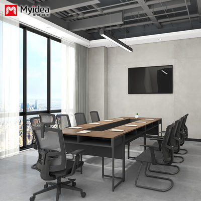 Myidea Panel Wooden Office Furniture Side Table Computer Desk with Drawers Customizable Simple Modern Design