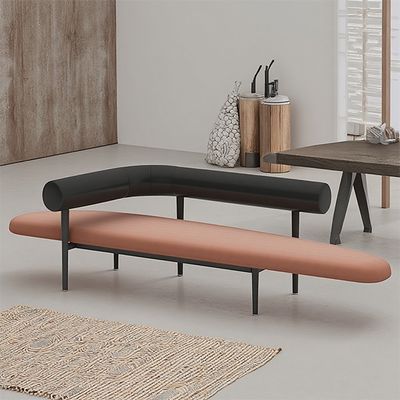 Nordic Light Luxury Backrest Chair, Coffee Shop Soft Bag Chair, Simple Stool, Designer With Backrest, Narrow And Long Dining Stool
