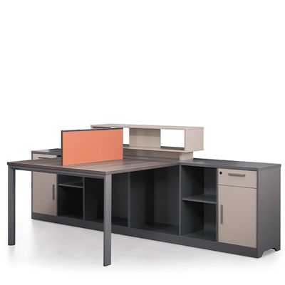 Simple And Modern Combination Of Staff Desks And Chairs, Staff Workstations With Six Seats, Card Holders, Finance Staff Desks, Furniture