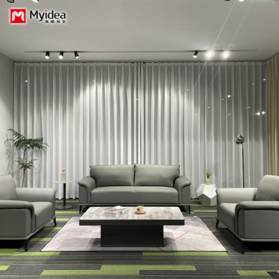 Office Sofa Modern Simple Business Reception, Negotiation and Reception Area, Small Office Sofa, Coffee Table Combination Set