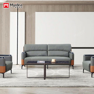 Single Person Reception Office, Simple, Stylish, Dirt Resistant, Leisure Combination Office Sofa, Business Triple Seat
