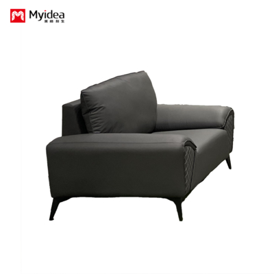 New sofa for commercial reception, new cat scratch leather office space, high-end reception sofa for guests
