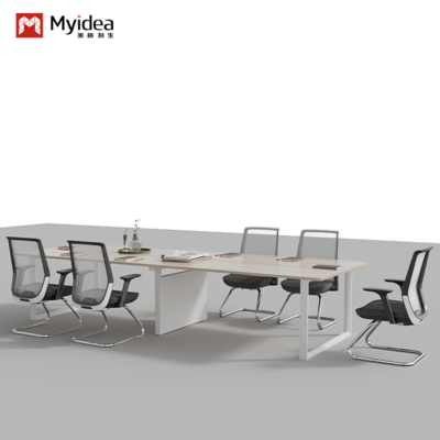 Foshan Source Factory Light Colored Conference Table Large Business Reception Negotiation Table Office Furniture