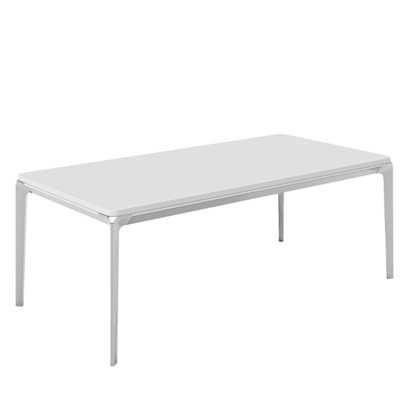 Wired Aluminum Alloy Die-Casting Foot Coffee Table, Office Space, Negotiation Tea Table