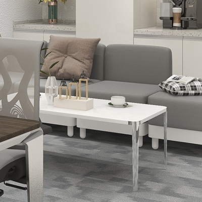 Wired Aluminum Alloy Die-Casting Foot Coffee Table, Office Space, Negotiation Tea Table