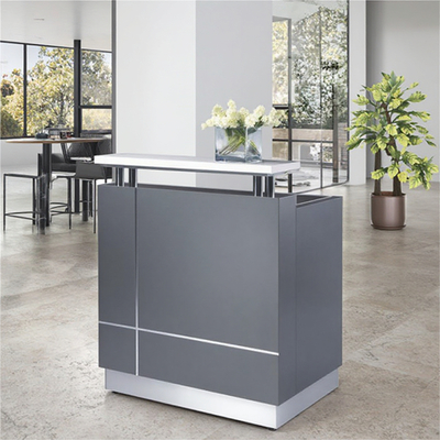 Artificial Stone Countertop, Front Desk, Painting Process, Reception Desk, Hot Selling Baking Paint Counter, Company Front Desk, Cashier Desk