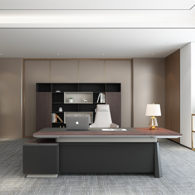Boss'S Office Desk Simple Modern Table And Chair Combination New Chinese Style Large Class Desk Single President'S Desk Manager'S Office Furniture