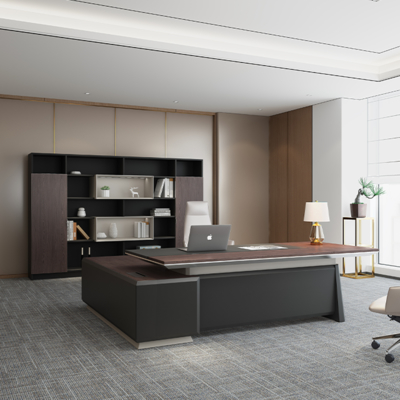 Boss'S Office Desk Simple Modern Table And Chair Combination New Chinese Style Large Class Desk Single President'S Desk Manager'S Office Furniture