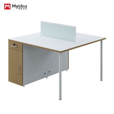 customization single&tow-person workstation office desk with screen style for company staff with computer storage features