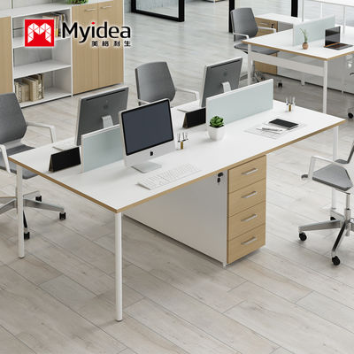 customization single&tow-person workstation office desk with screen style for company staff with computer storage features
