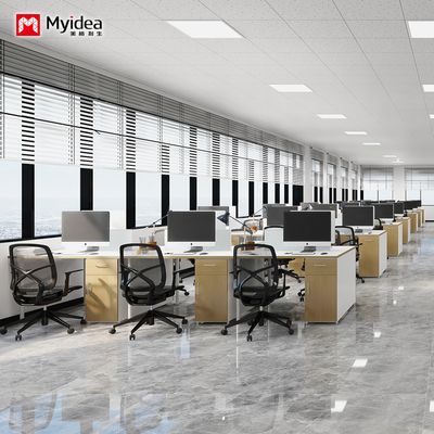customization single&tow-person workstation office desk with screen style for company staff with computer storage features