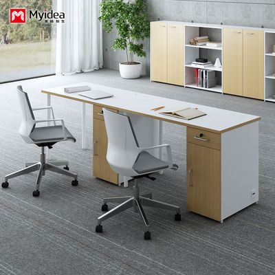 customization single&tow-person workstation office desk with screen style for company staff with computer storage features
