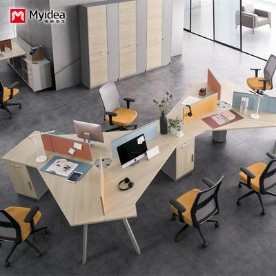 customization Design Sense of Company Office Accounting and financial Desk Staff Desk lrregular Cimbination Desk