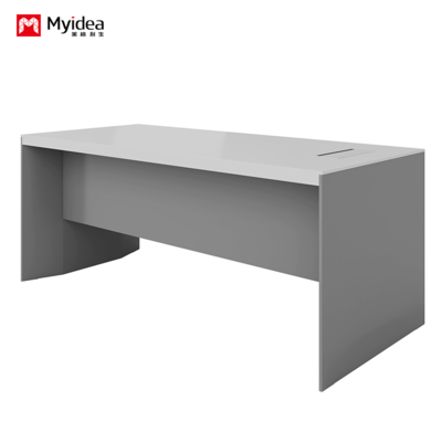 customization white baking paint process office desk，modern and fashionable boss desk，office furniture，computer desk