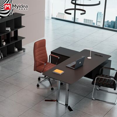 Customization Design Sense, Business Desk, Atmospheric Boss, Supervisor Desk, Fashionable with Cabinet, Large Class Desk