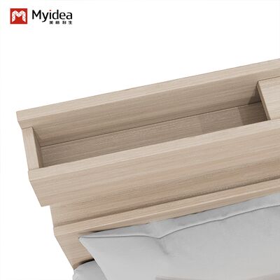 customization Myidea Soft and Comfortable Rental Room, Apartment Bed, Exquisite Homestay Bed, Multi Size Single Wooden Bed