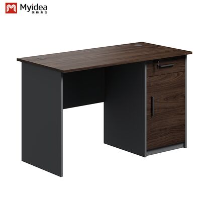 Double-Drawer Wood Desk with Storage Wall Cabinet for Apartment Dormitory Factory wholesale