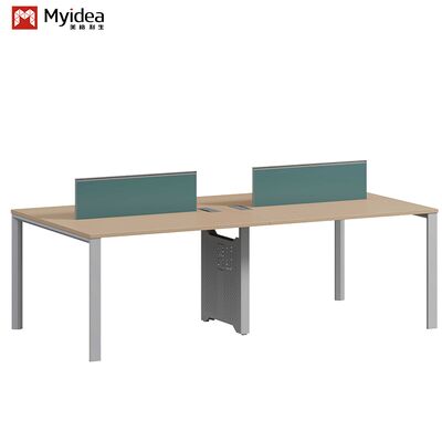 Two Staff Members Facing Each Other, Office Desk wholesale, Steel foot style, Office Furniture Desk wholesale