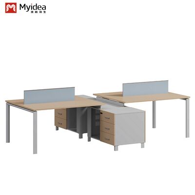 Two Staff Members Facing Each Other, Office Desk wholesale, Steel foot style, Office Furniture Desk wholesale