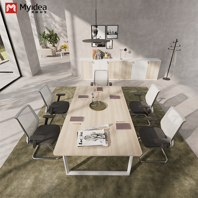 Mouth-shaped Steel Feet Simple and Fashionable Conference Table Versatile in Office