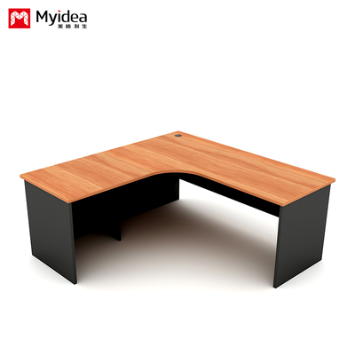 L-Shape Standing Computer Desk – Durable Melamine Laminate, Large Corner Desk for Business & Manager Office