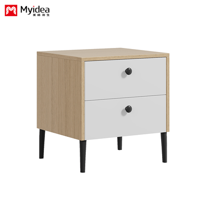 Bedside Tables Used in Apartments, Dormitories, Hotels, and Homestays, with Melamine Paper Finish