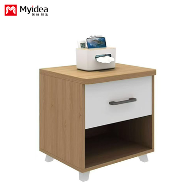 Bedside Tables Used in Apartments, Dormitories, Hotels, and Homestays, with Melamine Paper Finish