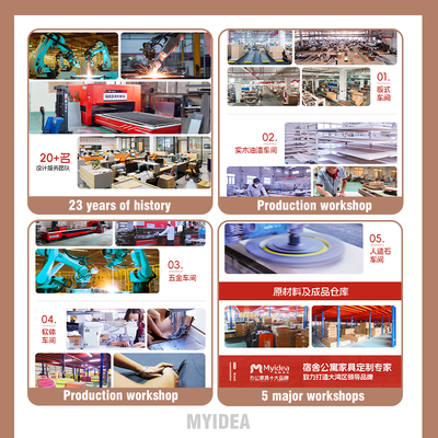 Myidea Steel Legged Desk and Computer Desk Suitable for Apartments, Dormitories, Hotels, Homestays
