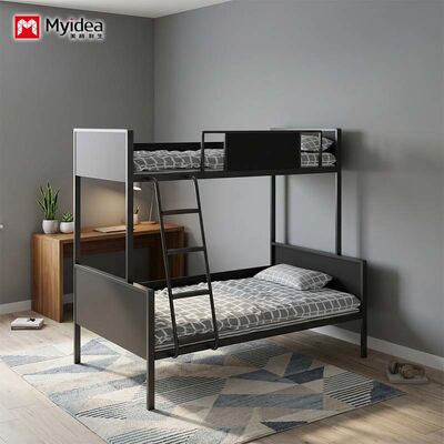 Buy Twin-over-Twin Bunk Bed with Steel-and-Wood Hybrid Construction – Sturdy Modular Design for Apartments, Dorms, and Hotels. online manufacture