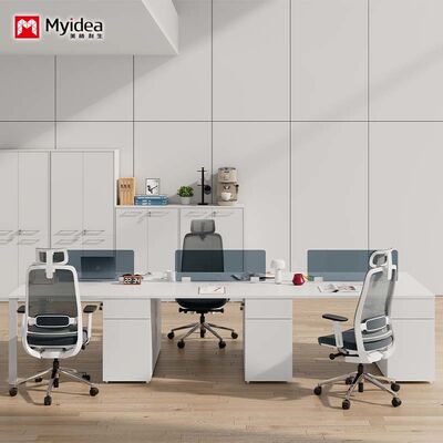 Buy Commercial-Grade Staff Workstation – Opposing Desks with Glass Screen, Steel Frame, and Storage Compartments – Ideal for Corporate Offices. online manufacture