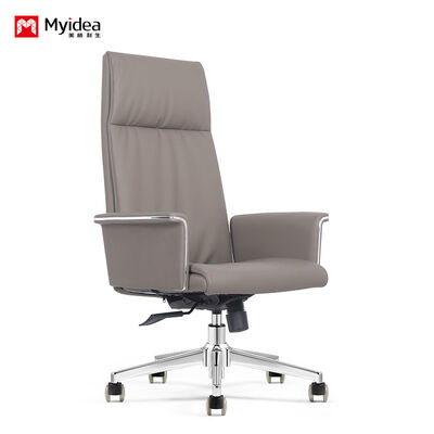 Buy Luxury Executive Leather Desk Chair – Crafted with Soft Yet Tough Premium Leather, Featuring Pneumatic Seat Height Adjustment and Smooth Tilt/Tension Control for All-Day Comfort online manufacture