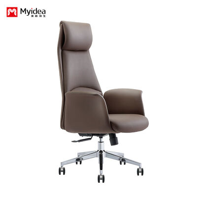 Buy Ergonomic Leather Manager Chair – Smooth Touch, Sturdy Build, with Lift & Recline Controls online manufacture