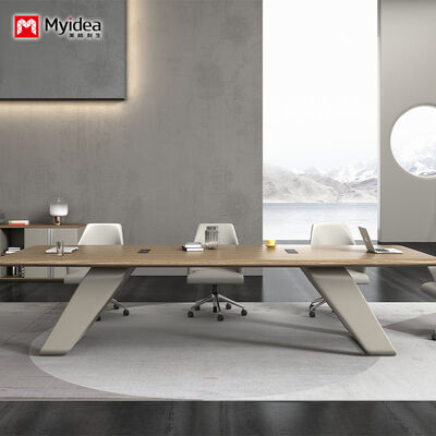 Buy Premium Conference Table for Meeting Rooms – Durable Steel Leg Support, Fully Integrated Power System with AC Outlets and USB Charging Ports for Effortless Device Connectivity online manufacture