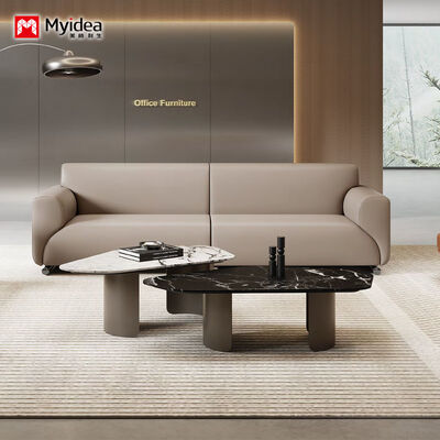 Buy Commercial Office Coffee Table with Marble Surface and Metal Base, Stylish Center Table for Reception Area & Waiting Room online manufacture