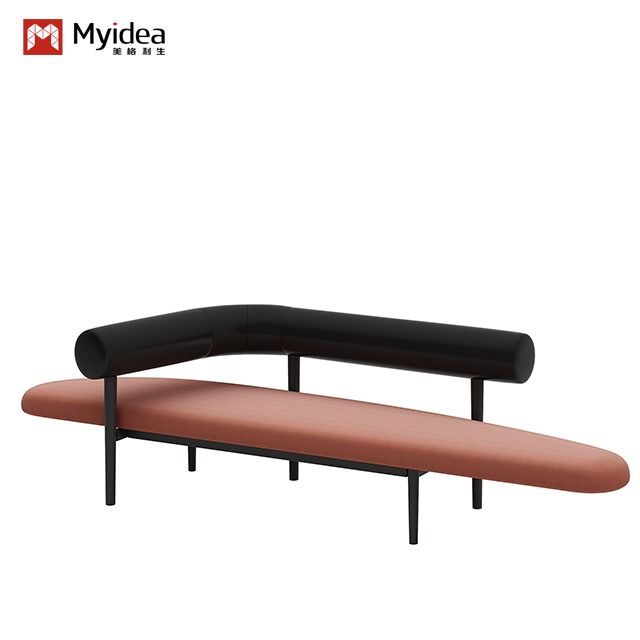 Nordic Light Luxury Backrest Chair, Coffee Shop Soft Bag Chair, Simple Stool, Designer With Backrest, Narrow And Long Dining Stool