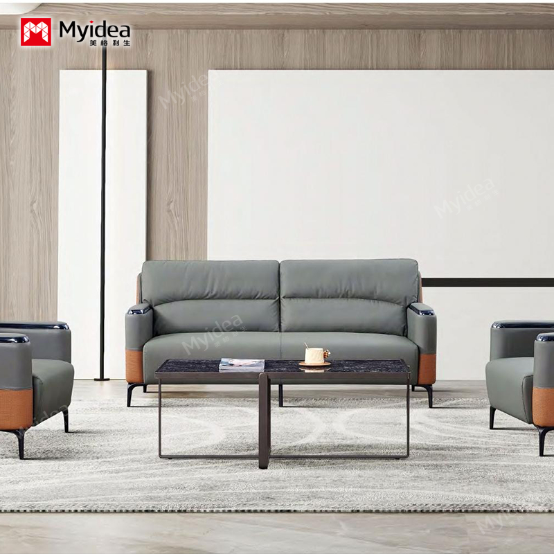 Single Person Reception Office, Simple, Stylish, Dirt Resistant, Leisure Combination Office Sofa, Business Triple Seat
