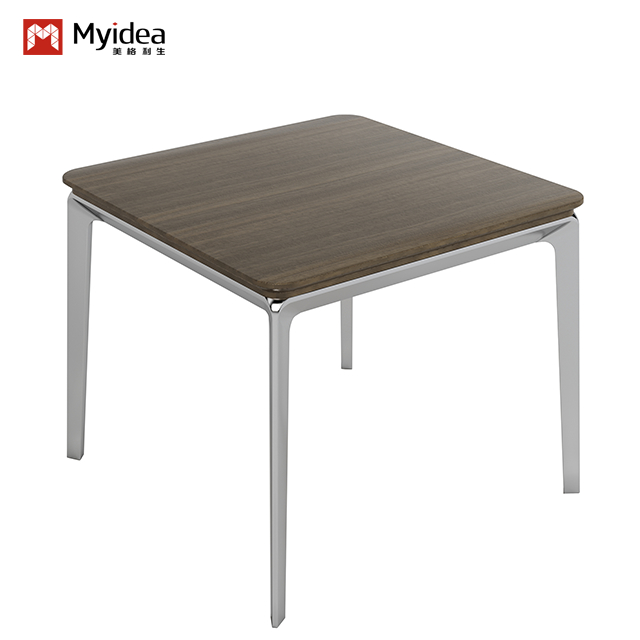 Wired Aluminum Alloy Die-Casting Foot Coffee Table, Office Space, Negotiation Tea Table