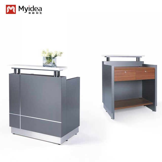 Artificial Stone Countertop, Front Desk, Painting Process, Reception Desk, Hot Selling Baking Paint Counter, Company Front Desk, Cashier Desk
