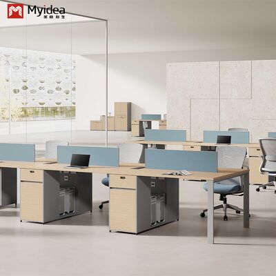 Two Staff Members Facing Each Other, Office Desk wholesale, Bright Color Screen, Office Furniture Desk wholesale